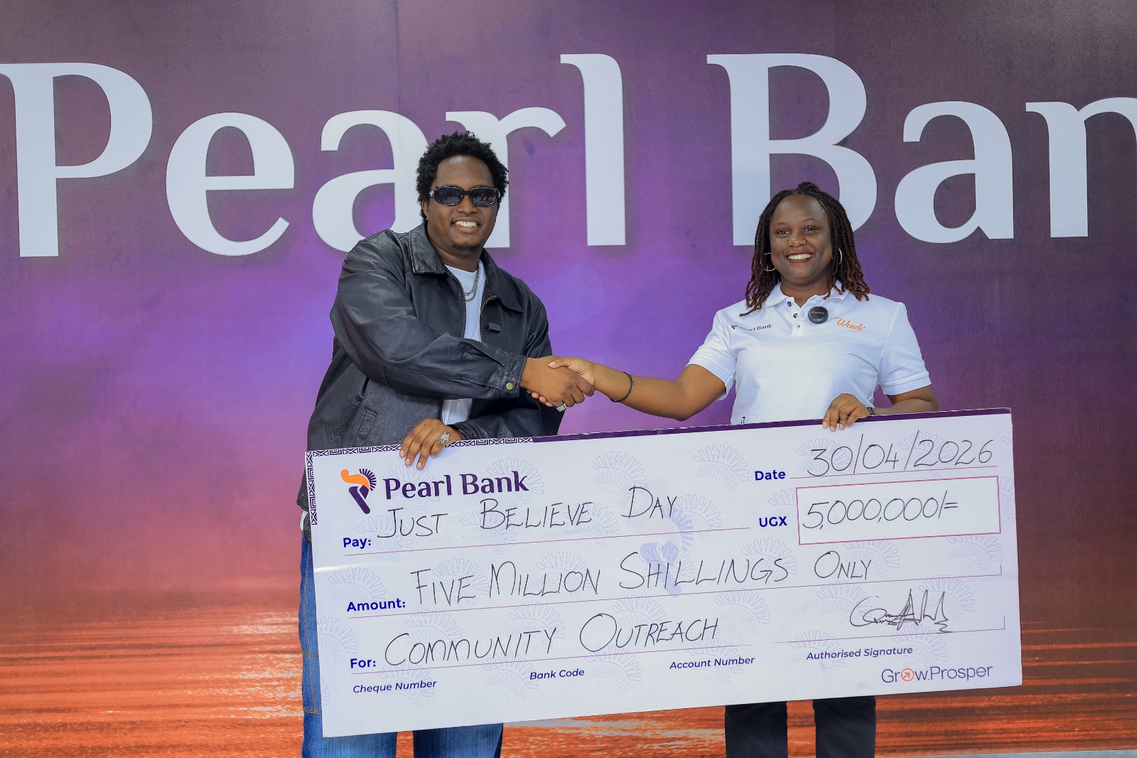 JOSHUA BARAKA  AND PEARL BANK TO SUPPORT 1,000 KAWEMPE FAMILIES  "JUST BELIEVE" OUTREACH
